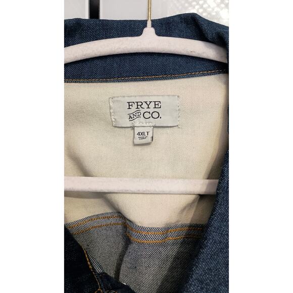 NWT Frye& Co festival jean jacket Aztec Western geo print button size 4XL - Picture 5 of 12
